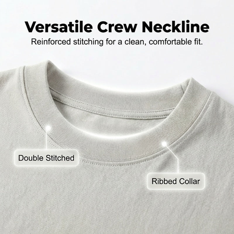 ⌛Buy 2 for 19.99 each⏰🌿Solid Color Drop-Shoulder T-Shirt