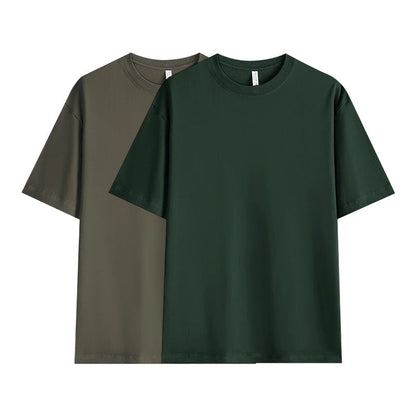 ⌛Buy 2 for 19.99 each⏰🌿Solid Color Drop-Shoulder T-Shirt