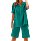 🔥Limited-time offer-Women's Cotton Linen 2-Piece Outfit Set