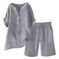🔥Limited-time offer-Women's Cotton Linen 2-Piece Outfit Set