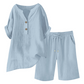 🔥Limited-time offer-Women's Cotton Linen 2-Piece Outfit Set