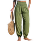 Women's Smocked High Waist Harem Pants 🌞Effortless Summer Style & Comfort✨