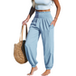 Women's Smocked High Waist Harem Pants 🌞Effortless Summer Style & Comfort✨