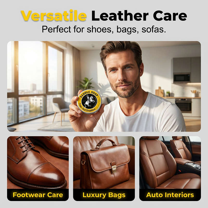 🔥Packaging Upgrade-Buy 2 Get 1 Free🔥All-in-One Saddle Soap Leather Cream