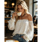 🌸 LIMITED-TIME 50% OFF! ✨ Women's Bohemian Off-Shoulder Lace Top – Sheer, Flowy, Romantic ☀️