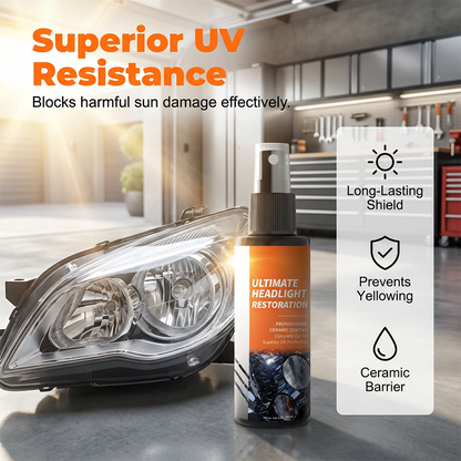 ⏳🔥LIMITED-TIME 50% OFF! 🚗 Professional Headlight Restoration Spray Kit – Clear, Bright & Safe Driving ✨