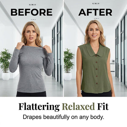 💥NEW HOT SALE💥Women’s V-Neck Button-Down Top