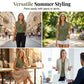💥NEW HOT SALE💥Women’s V-Neck Button-Down Top