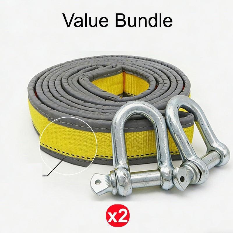 8-Ton Tow Rope with U-Shackle Hooks