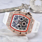⌚ Limited Edition – 50% Discount! ✨ Luxury Men's Tonneau-Shaped Watch with Rhinestone Embellishment
