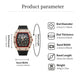 ⌚ Limited Edition – 50% Discount! ✨ Luxury Men's Tonneau-Shaped Watch with Rhinestone Embellishment