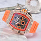 ⌚ Limited Edition – 50% Discount! ✨ Luxury Men's Tonneau-Shaped Watch with Rhinestone Embellishment