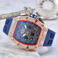 ⌚ Limited Edition – 50% Discount! ✨ Luxury Men's Tonneau-Shaped Watch with Rhinestone Embellishment