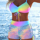 ⏳Time-Limited Special⏰Women's Bikini Set – Drawstring Top, Boy Shorts, Multiple Styles 🏖️