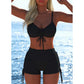 ⏳Time-Limited Special⏰Women's Bikini Set – Drawstring Top, Boy Shorts, Multiple Styles 🏖️