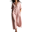 ⏳🔥LIMITED-TIME 50% OFF! 👗 Women’s Elegant Cotton Linen Short Sleeve Lapel Dress – Breezy, Chic & Comfortable ✨