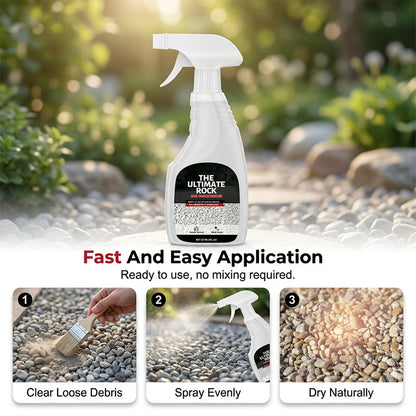 🪨 50% OFF Spray-On Rock & Mulch Binder | Heavy-Duty Landscape Gravel Fixer