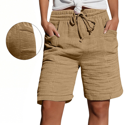 💇‍♀️Super popular items at 50% off🦄Women's Elastic Waist Casual Shorts