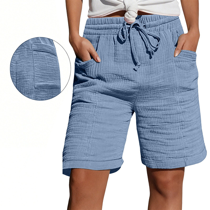 💇‍♀️Super popular items at 50% off🦄Women's Elastic Waist Casual Shorts