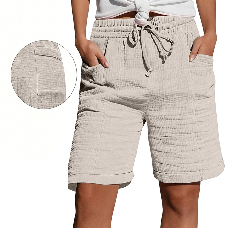 💇‍♀️Super popular items at 50% off🦄Women's Elastic Waist Casual Shorts
