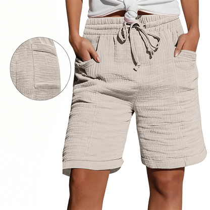 💇‍♀️Super popular items at 50% off🦄Women's Elastic Waist Casual Shorts