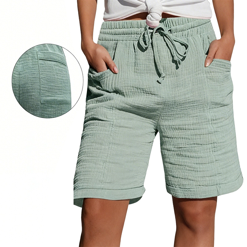 💇‍♀️Super popular items at 50% off🦄Women's Elastic Waist Casual Shorts