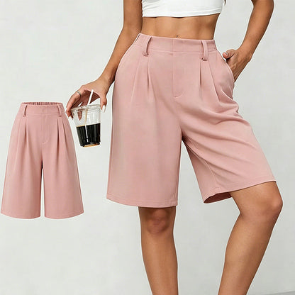 👗🔥LIMITED-TIME 50% OFF! Women's Casual High-Waist Pleated Shorts – Chic, Comfortable & Flattering ✨