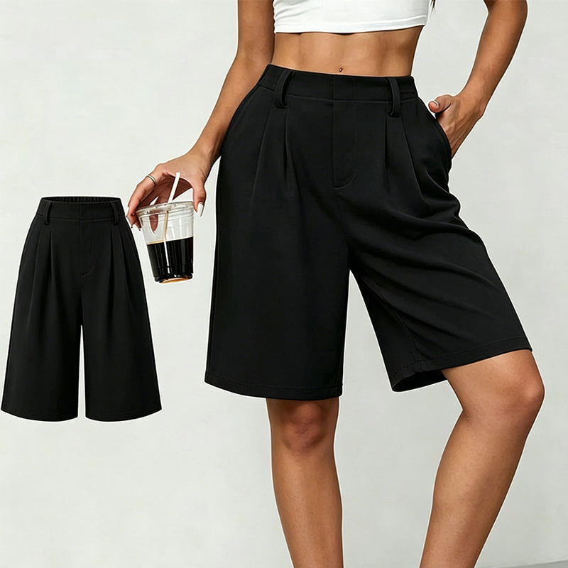 👗🔥LIMITED-TIME 50% OFF! Women's Casual High-Waist Pleated Shorts – Chic, Comfortable & Flattering ✨