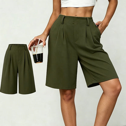 👗🔥LIMITED-TIME 50% OFF! Women's Casual High-Waist Pleated Shorts – Chic, Comfortable & Flattering ✨
