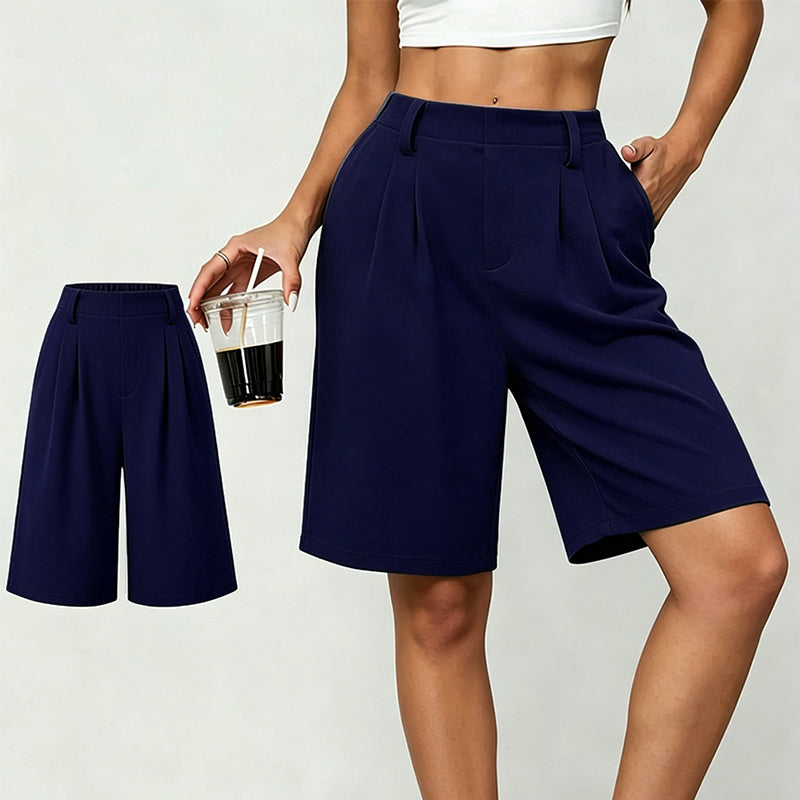 👗🔥LIMITED-TIME 50% OFF! Women's Casual High-Waist Pleated Shorts – Chic, Comfortable & Flattering ✨