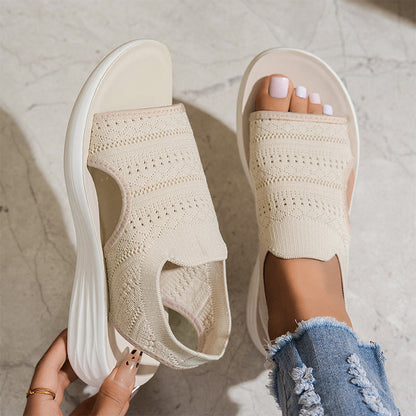🎁Hot Sale 50% OFF⏳Women's Breathable Knit Platform Sandals