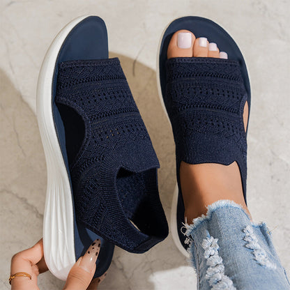 🎁Hot Sale 50% OFF⏳Women's Breathable Knit Platform Sandals