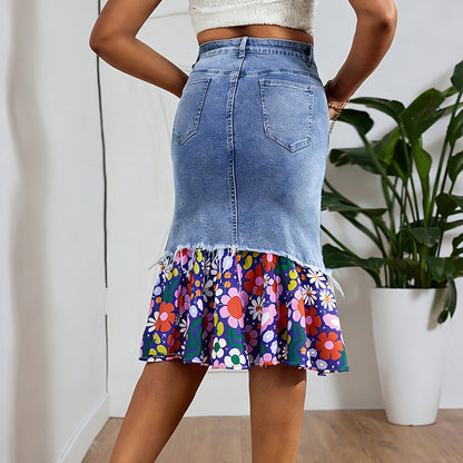 ⏳🔥LIMITED-TIME 50% OFF! 👗 Women's High Waist Denim Mermaid Skirt