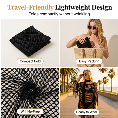 🏆 Last Day Special Price 💐Summer Metallic Crochet Cover-Up – Lightweight, Flowy & Effortlessly Stylish summer outfit