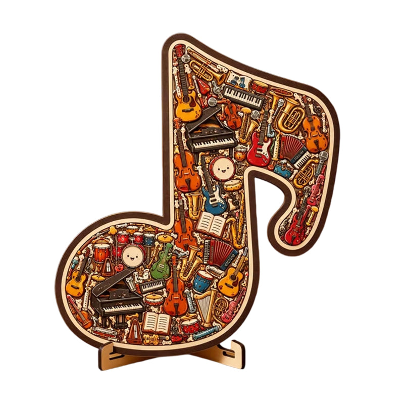 ⏳Limited-time 50% off⏰Wooden Musical Note Jigsaw Puzzle🎶🧩