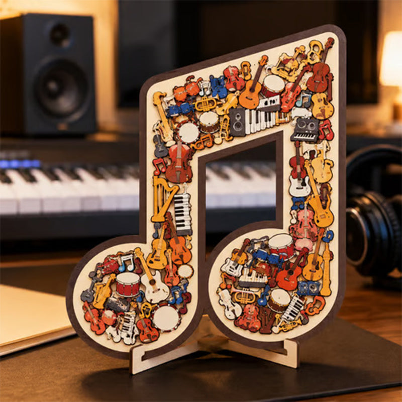 ⏳Limited-time 50% off⏰Wooden Musical Note Jigsaw Puzzle🎶🧩