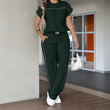 ⏰🔥LIMITED TIME 50% OFF!🔥Women's Casual Short Sleeve Top & Wide Leg Pants Set