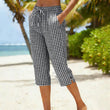 📢📢50% OFF !! ⏰Women's Summer Plaid Capri Pants
