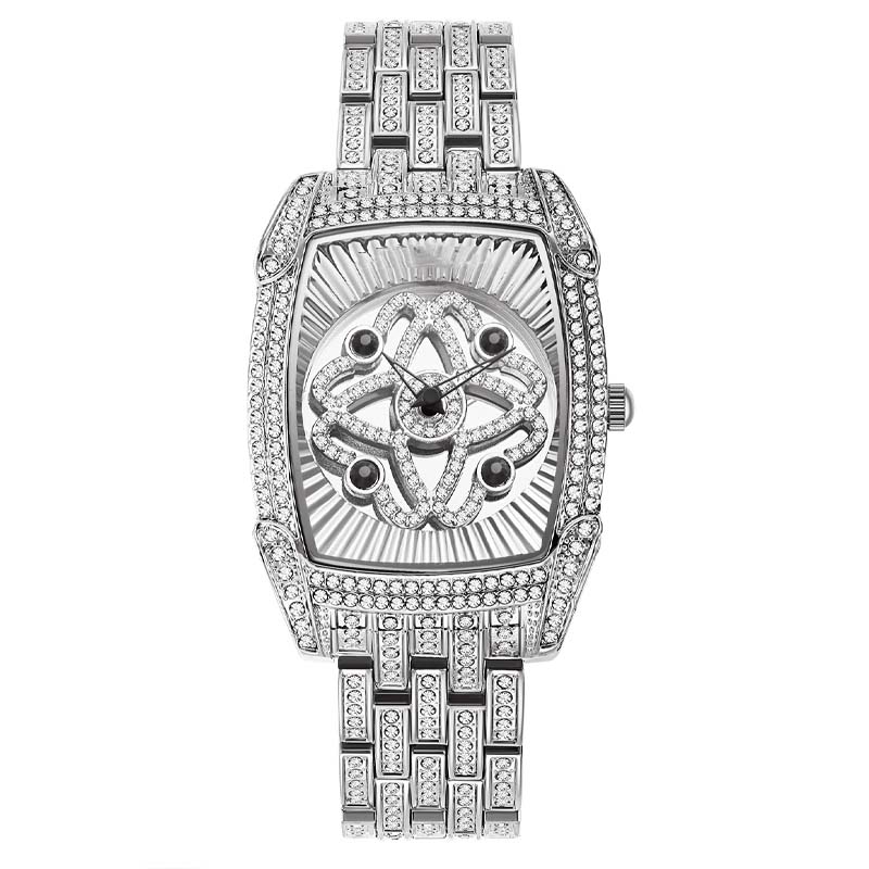 ⌚ LIMITED-TIME 50% OFF! ✨ Women's Rhinestone Wristwatch – Bling, Quartz, Tonneau Case 💎