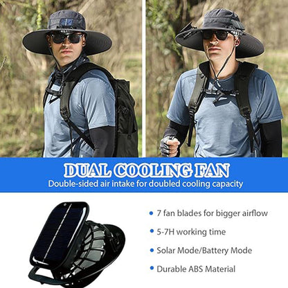 🔥 50,000+ Fans Love It! ⚽ 2026 World Cup Ultralight Solar Fan Sun Hat – Beat the Heat in Style
