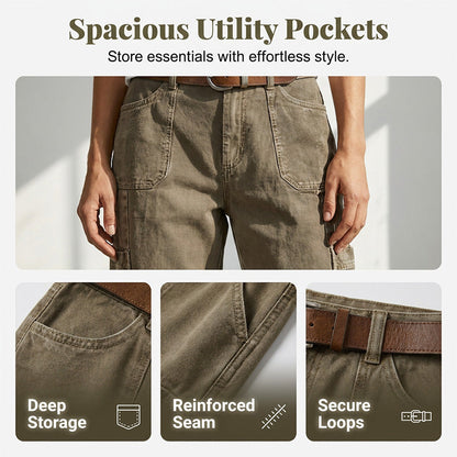 👖 50% OFF NOW! 🌿 Women's Relaxed Casual Cargo Capris – Spacious Utility Pockets, Breathable Fabric & Relaxed Fit – Everyday Comfort, Warm Weather Ready ✨