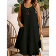 👗Women Casual Sleeveless Ruffle Dress – Breezy Casual Midi Dress ✨