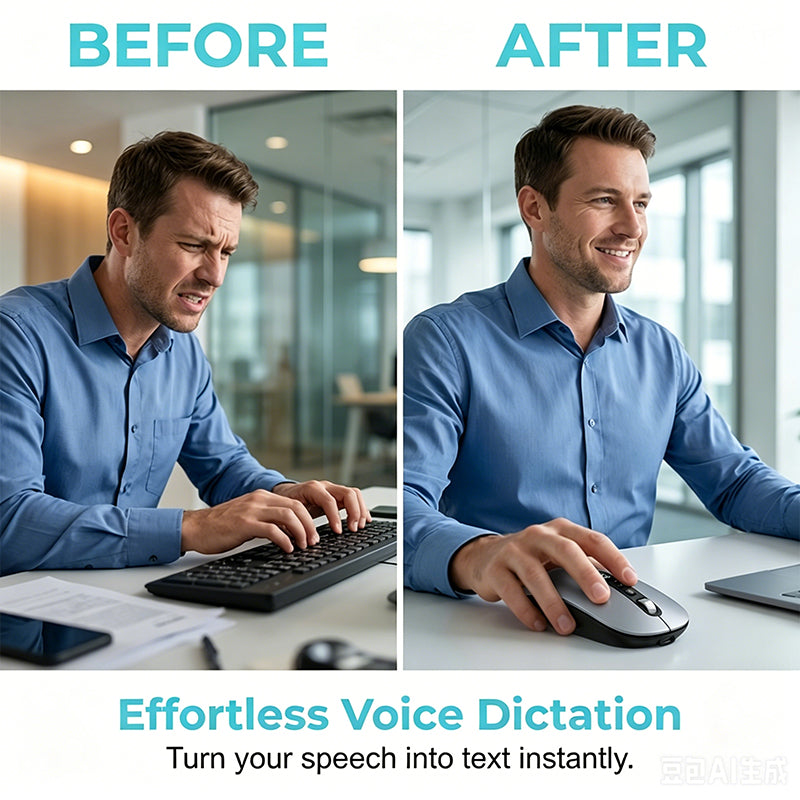 ⏳Limited-time 55% off⏰AI Smart Voice Wireless Mouse🖱️💬