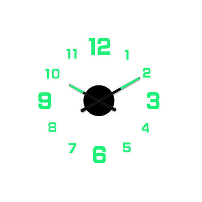 🕰️ LIMITED-TIME 50% OFF! 💥 3D DIY Luminous Acrylic Wall Clock Set – Silent Movement, Drill-Free, Custom Size ✨