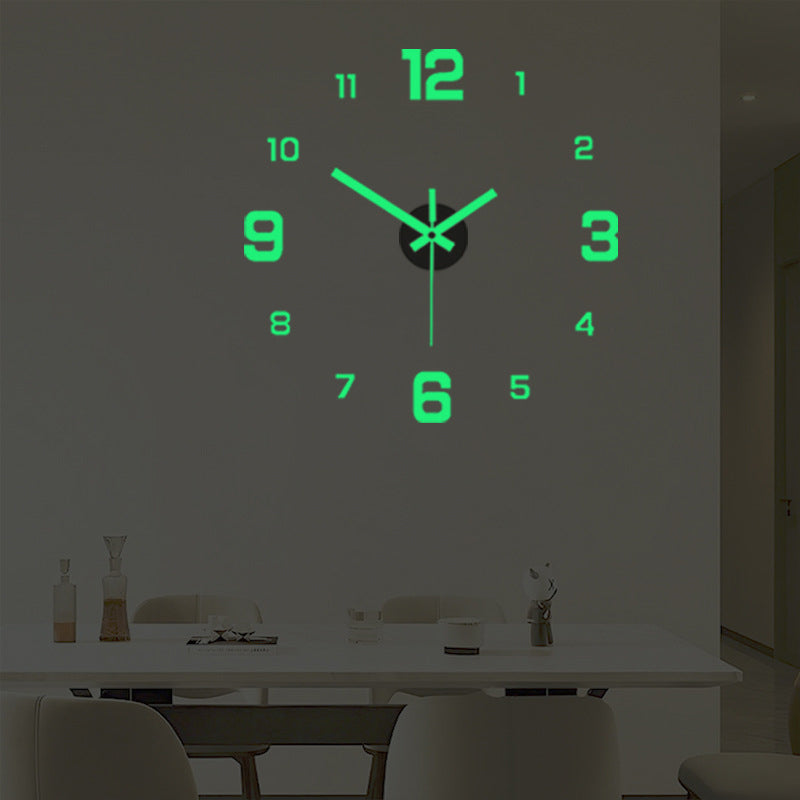 🕰️ LIMITED-TIME 50% OFF! 💥 3D DIY Luminous Acrylic Wall Clock Set – Silent Movement, Drill-Free, Custom Size ✨