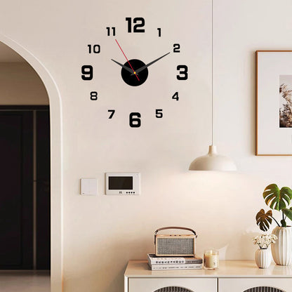 🕰️ LIMITED-TIME 50% OFF! 💥 3D DIY Luminous Acrylic Wall Clock Set – Silent Movement, Drill-Free, Custom Size ✨