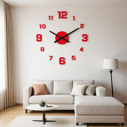 🕰️ LIMITED-TIME 50% OFF! 💥 3D DIY Luminous Acrylic Wall Clock Set – Silent Movement, Drill-Free, Custom Size ✨
