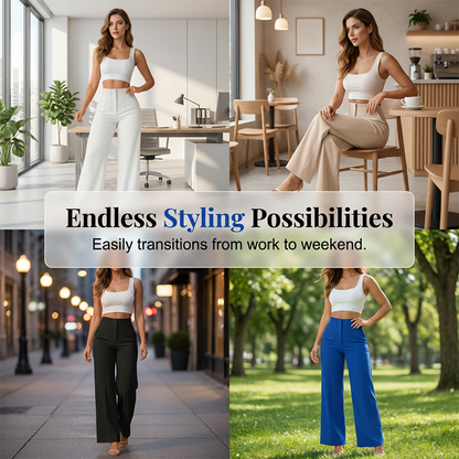 🔥 2026 Hot Sale – 50% OFF🔥Women’s Solid Color Casual Wide Leg Pants