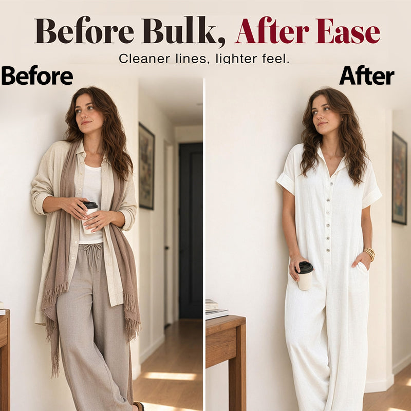 ☀️🔥 Summer Bestseller — Relaxed Short-Sleeve Button Jumpsuit with Wide Leg
