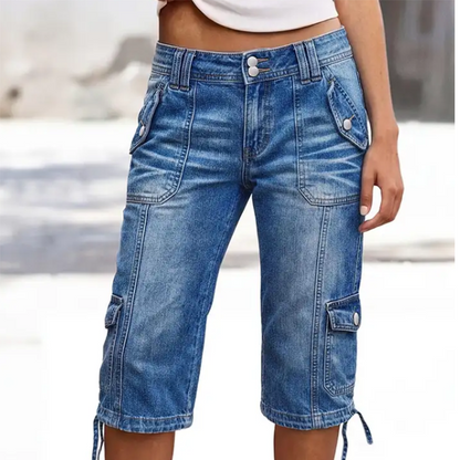 ⌛Limited-Time Offer-Women's Straight Leg Capri Jeans